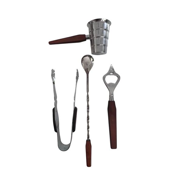 Vintage Retro 4 Piece Set of Barware by Glo Hill Canada - Picture 9 of 9